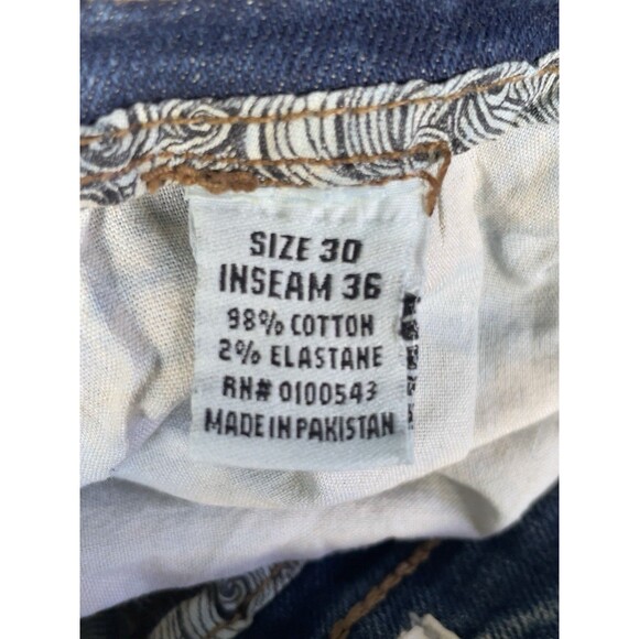 FWRD Denim Tall Men’s W30 L36 Bootcut Patched Distressed Jeans - Picture 5 of 10